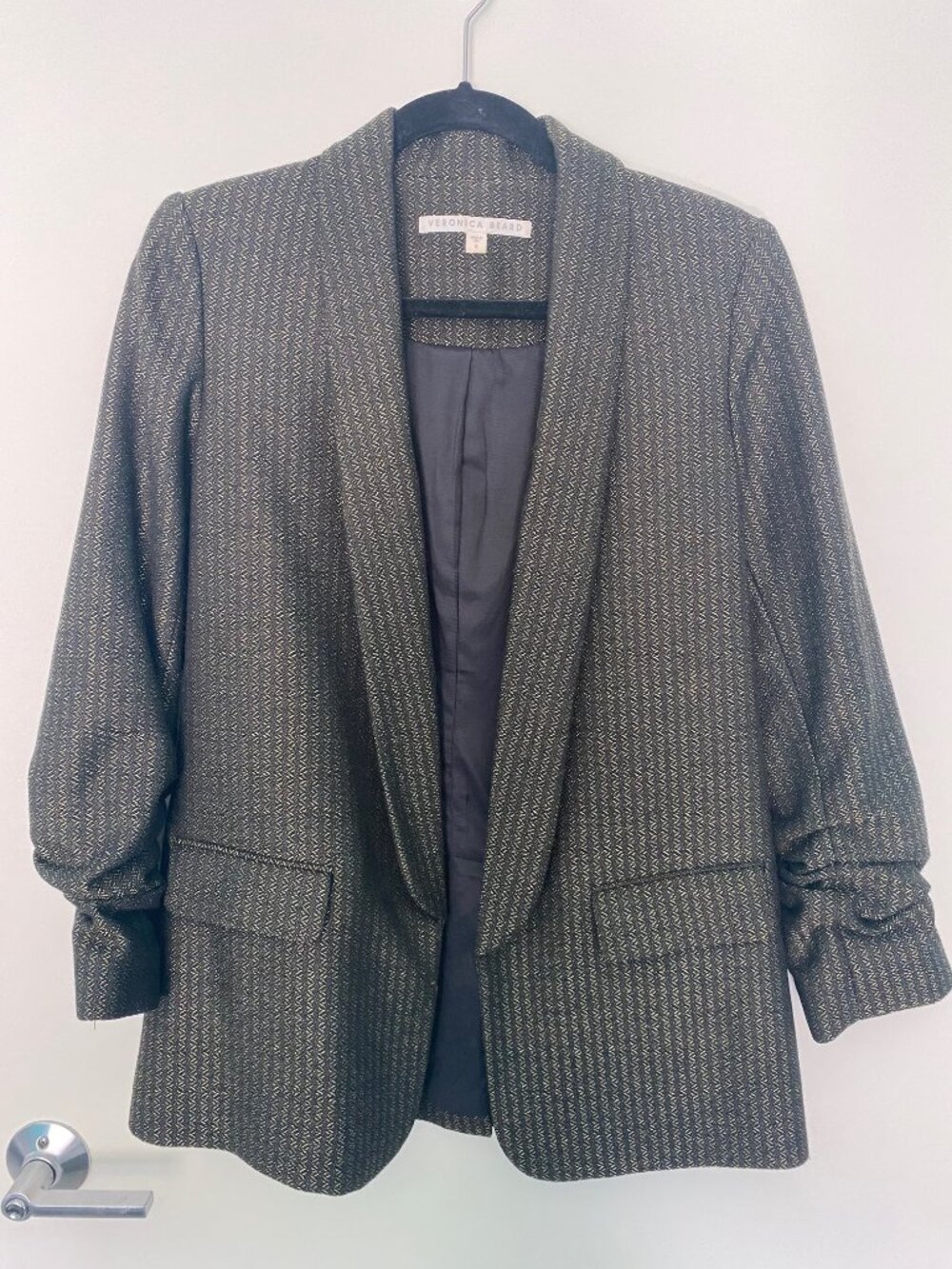 Veronica Beard Rouche-sleeved blazer